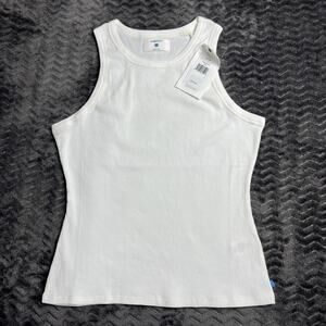 Jason Scott rib Tank Top white size Small NWT